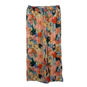Summer salt Floral Palazzo Pants with Ties Sicily
Aqua Wide-Leg Pants